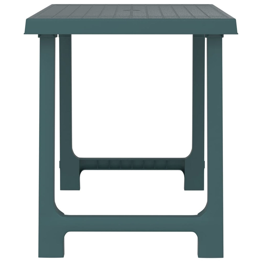 Campingtafel hout-look 79x56x64 cm PP groen MeubelReus