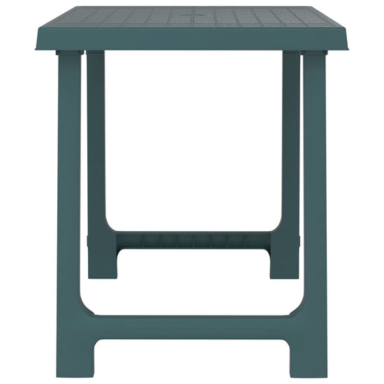 Campingtafel hout-look 79x56x64 cm PP groen MeubelReus