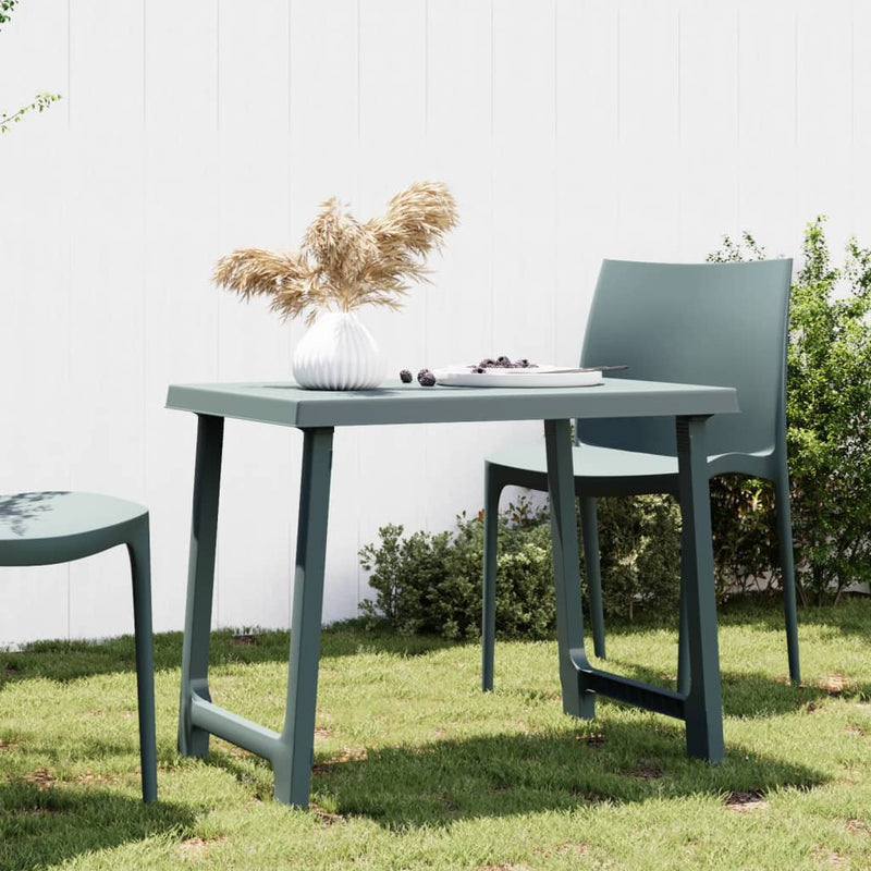 Campingtafel hout-look 79x56x64 cm PP groen MeubelReus