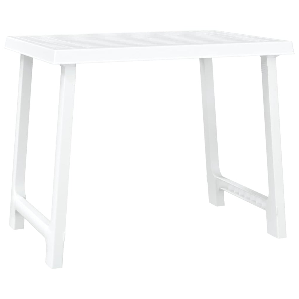 Campingtafel hout-look 79x56x64 cm PP wit MeubelReus