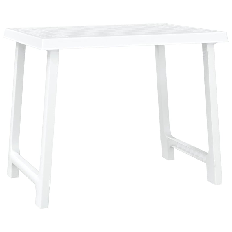 Campingtafel hout-look 79x56x64 cm PP wit MeubelReus