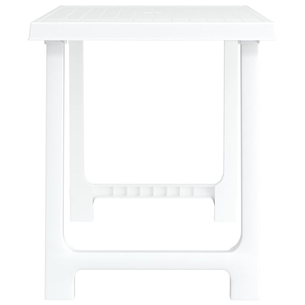 Campingtafel hout-look 79x56x64 cm PP wit MeubelReus