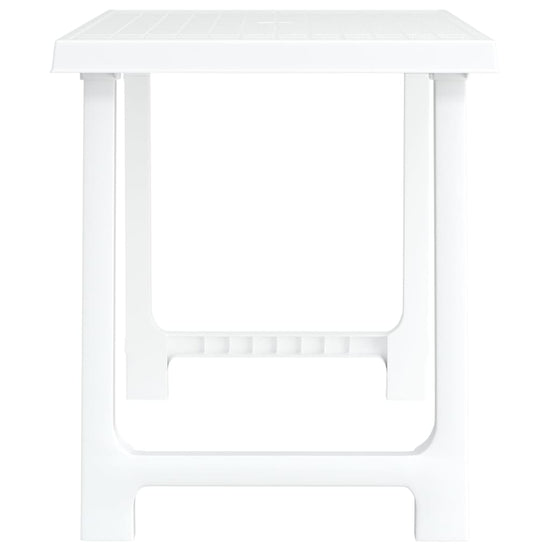 Campingtafel hout-look 79x56x64 cm PP wit MeubelReus