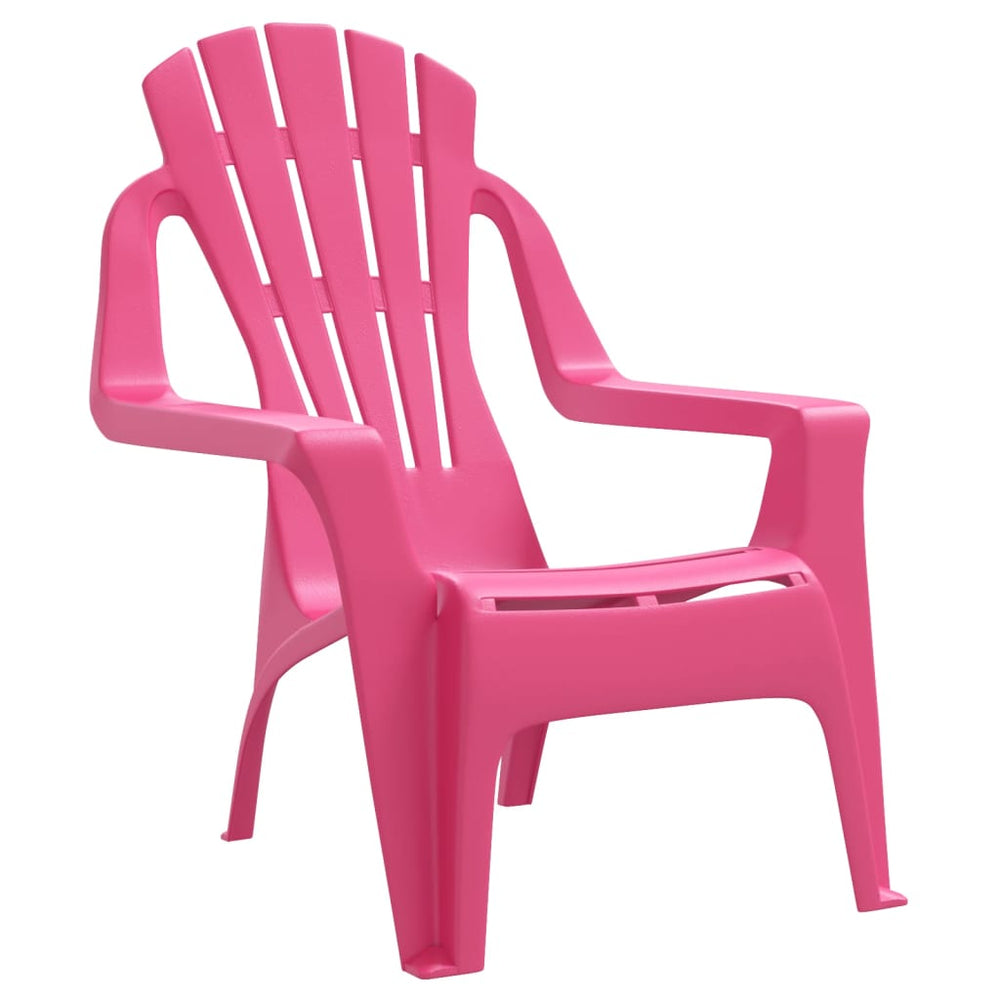 Kindertuinstoelen 2 st hout-look 37x34x44 cm polypropeen roze MeubelReus