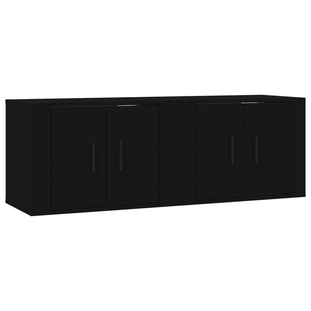 Tv-wandmeubels 2 st 57x34,5x40 cm zwart MeubelReus