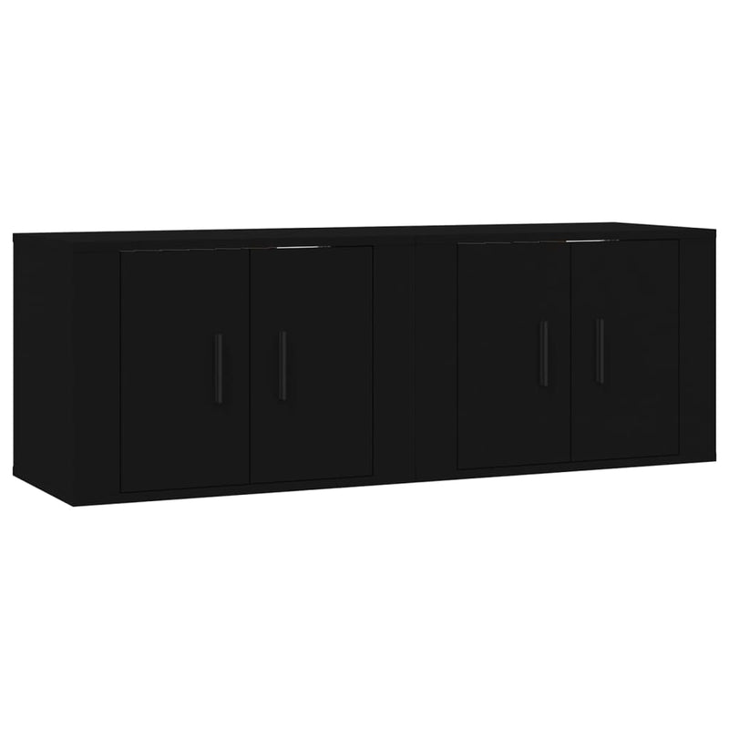 Tv-wandmeubels 2 st 57x34,5x40 cm zwart MeubelReus