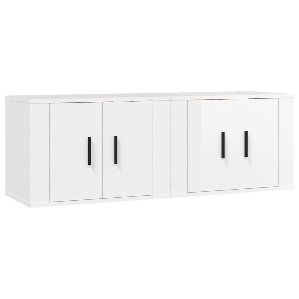 Tv-wandmeubels 2 st 57x34,5x40 cm hoogglans wit MeubelReus