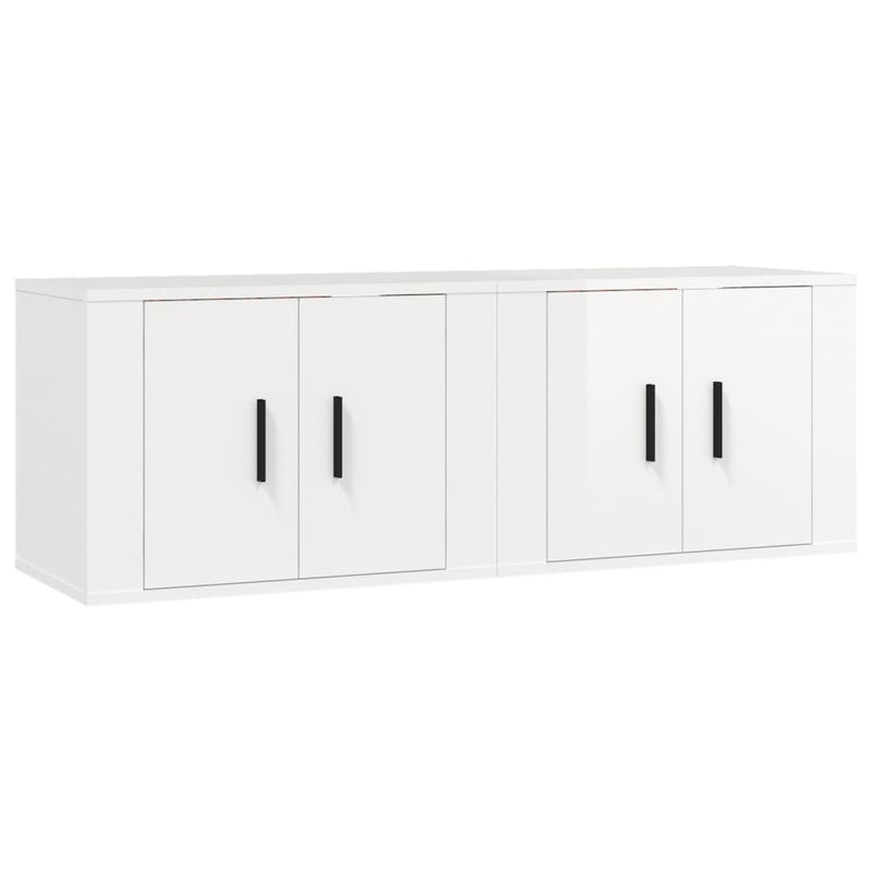 Tv-wandmeubels 2 st 57x34,5x40 cm hoogglans wit MeubelReus