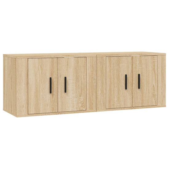 Tv-wandmeubels 2 st 57x34,5x40 cm sonoma eikenkleurig MeubelReus