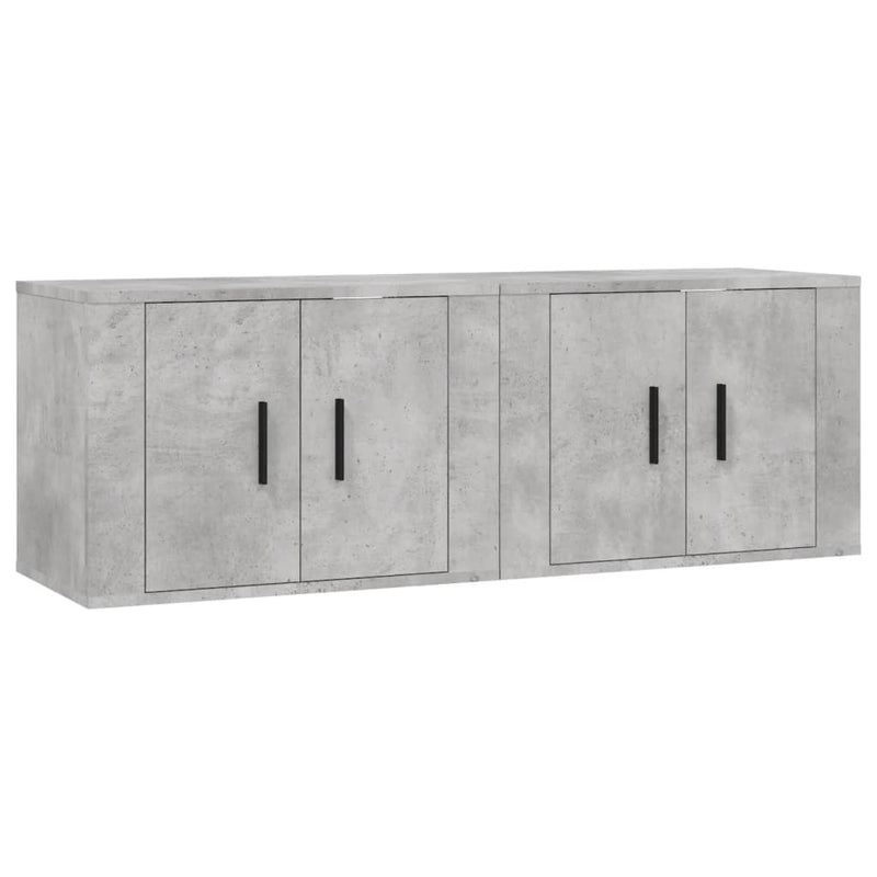 Tv-wandmeubels 2 st 57x34,5x40 cm betongrijs MeubelReus