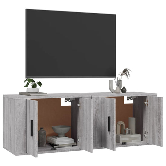 Tv-wandmeubels 2 st 57x34,5x40 cm grijs sonoma eikenkleurig MeubelReus