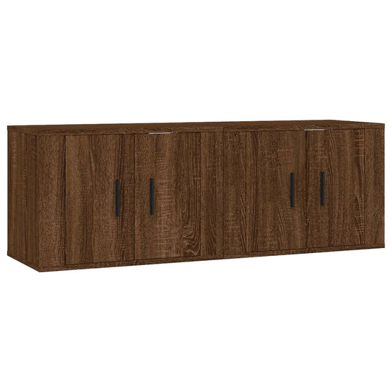 Tv-wandmeubels 2 st 57x34,5x40 cm bruin eikenkleur MeubelReus