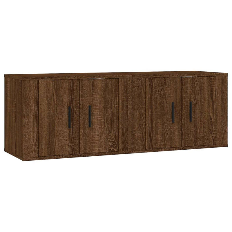 Tv-wandmeubels 2 st 57x34,5x40 cm bruin eikenkleur MeubelReus