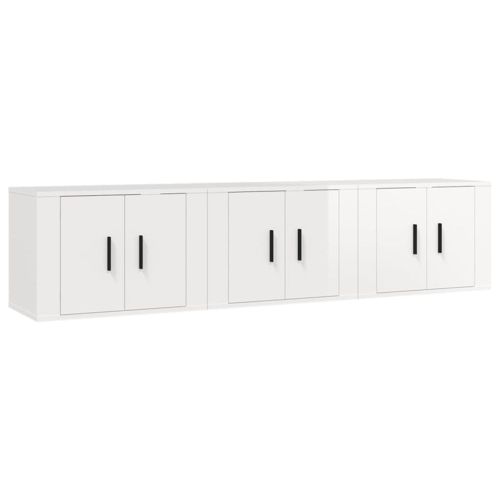 Tv-wandmeubels 3 st 57x34,5x40 cm hoogglans wit MeubelReus