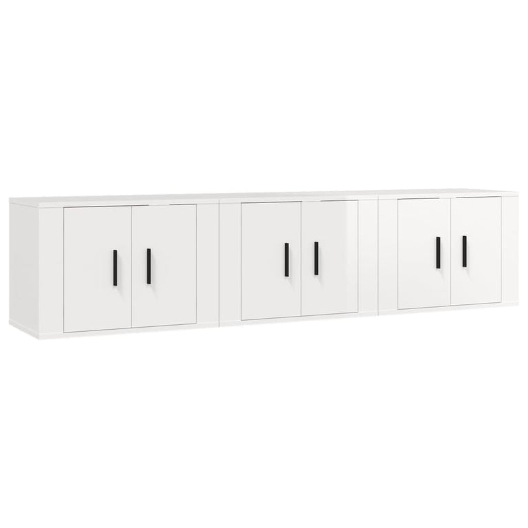 Tv-wandmeubels 3 st 57x34,5x40 cm hoogglans wit MeubelReus