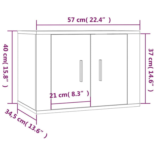 Tv-wandmeubels 3 st 57x34,5x40 cm hoogglans wit MeubelReus