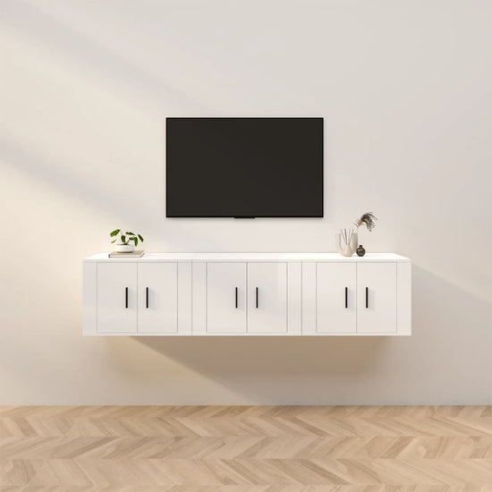 Tv-wandmeubels 3 st 57x34,5x40 cm hoogglans wit MeubelReus