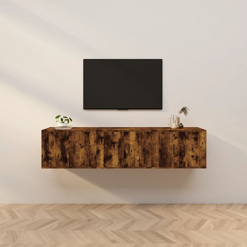 Tv-wandmeubels 3 st 57x34,5x40 cm gerookt eikenkleurig MeubelReus