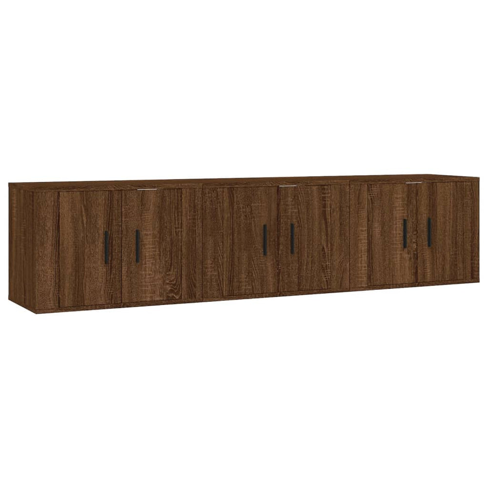 Tv-wandmeubels 3 st 57x34,5x40 cm bruin eikenkleur MeubelReus
