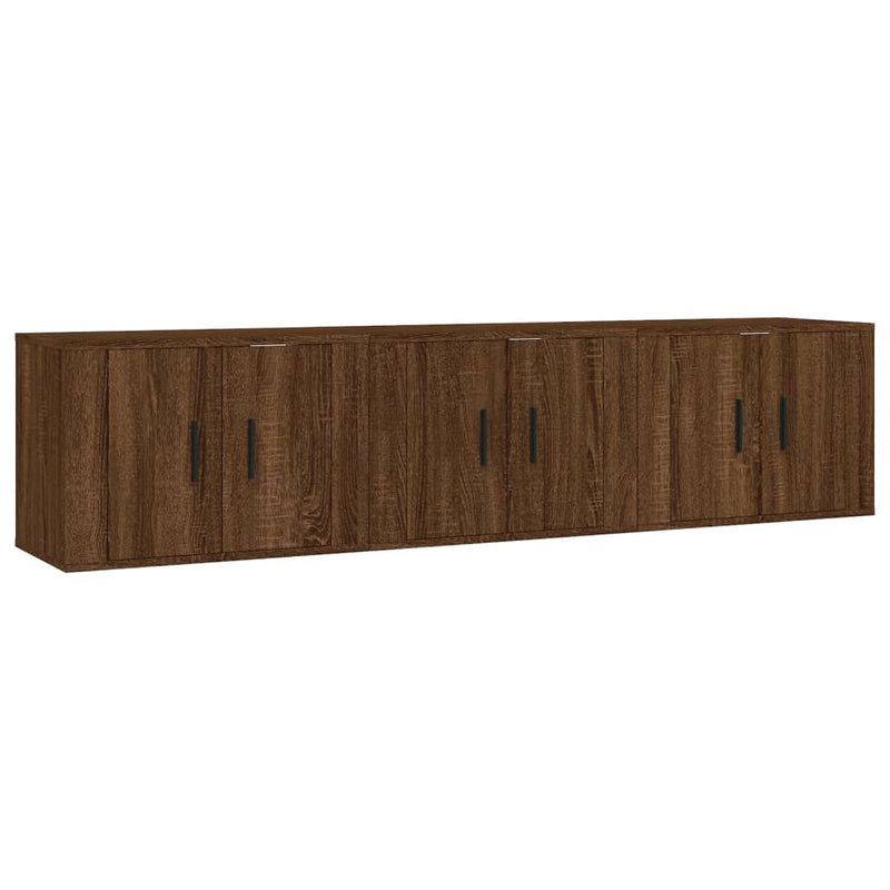 Tv-wandmeubels 3 st 57x34,5x40 cm bruin eikenkleur MeubelReus