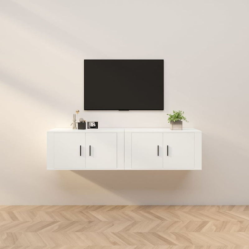 Tv-wandmeubels 2 st 80x34,5x40 cm wit MeubelReus