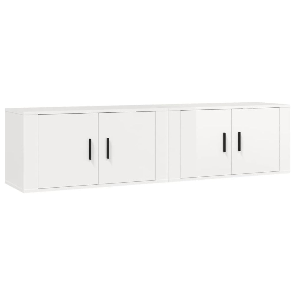 Tv-wandmeubels 2 st 80x34,5x40 cm hoogglans wit MeubelReus