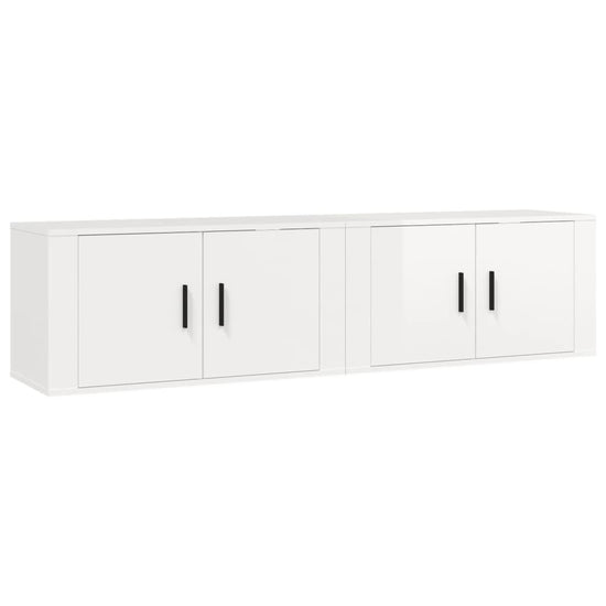 Tv-wandmeubels 2 st 80x34,5x40 cm hoogglans wit MeubelReus