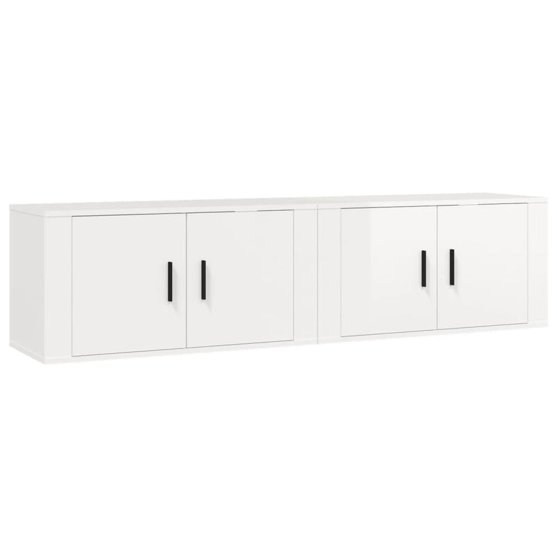 Tv-wandmeubels 2 st 80x34,5x40 cm hoogglans wit MeubelReus