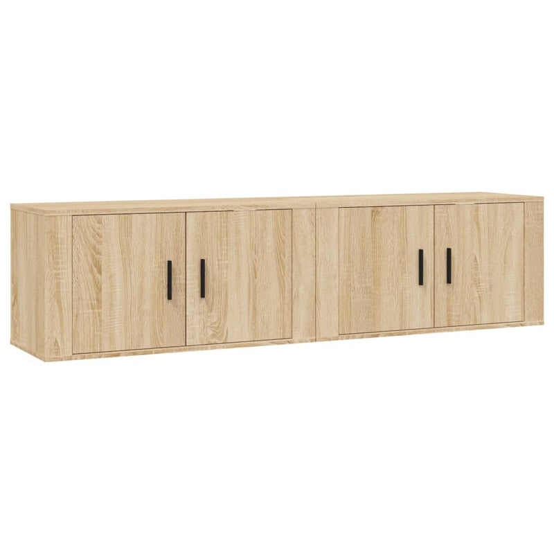 Tv-wandmeubels 2 st 80x34,5x40 cm sonoma eikenkleurig MeubelReus