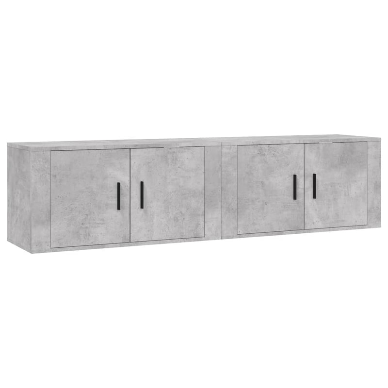 Tv-wandmeubels 2 st 80x34,5x40 cm betongrijs MeubelReus