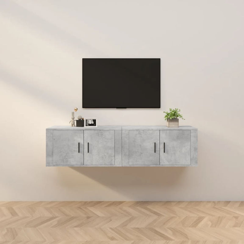 Tv-wandmeubels 2 st 80x34,5x40 cm betongrijs MeubelReus
