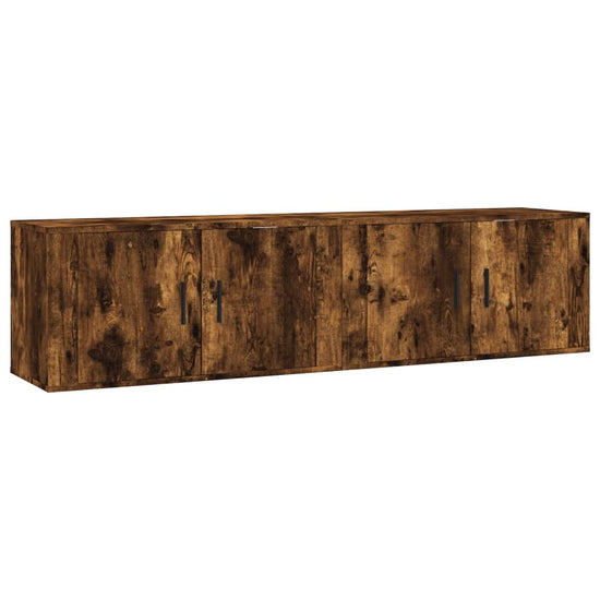 Tv-wandmeubels 2 st 80x34,5x40 cm gerookt eikenkleurig MeubelReus
