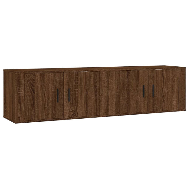 Tv-wandmeubels 2 st 80x34,5x40 cm bruin eikenkleur MeubelReus