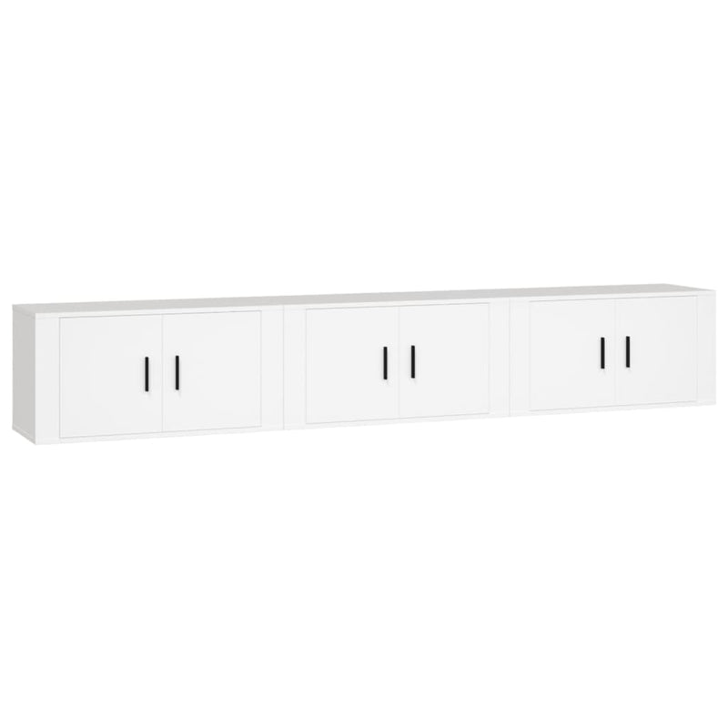 Tv-wandmeubels 3 st 80x34,5x40 cm wit MeubelReus