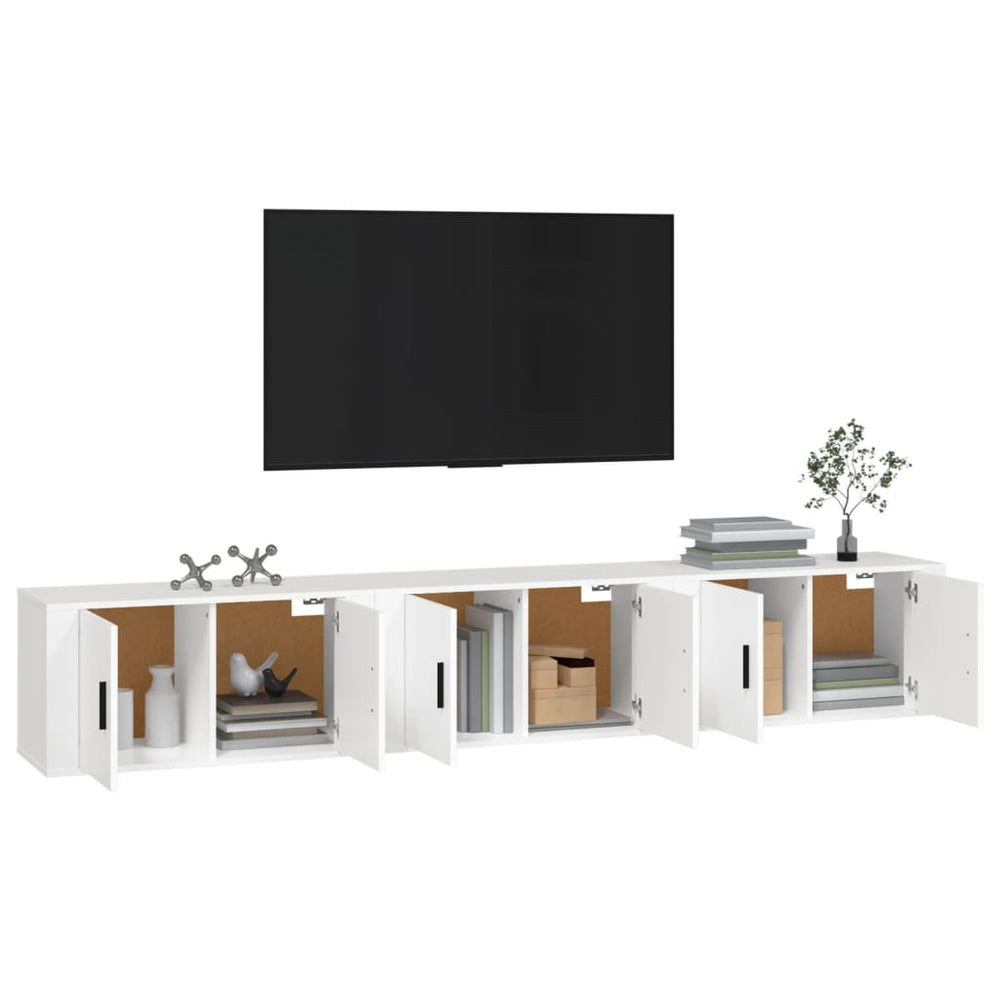 Tv-wandmeubels 3 st 80x34,5x40 cm wit MeubelReus