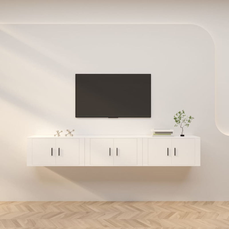 Tv-wandmeubels 3 st 80x34,5x40 cm wit MeubelReus