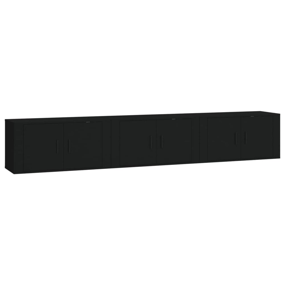 Tv-wandmeubels 3 st 80x34,5x40 cm zwart MeubelReus