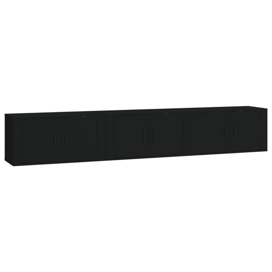 Tv-wandmeubels 3 st 80x34,5x40 cm zwart MeubelReus