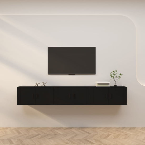 Tv-wandmeubels 3 st 80x34,5x40 cm zwart MeubelReus