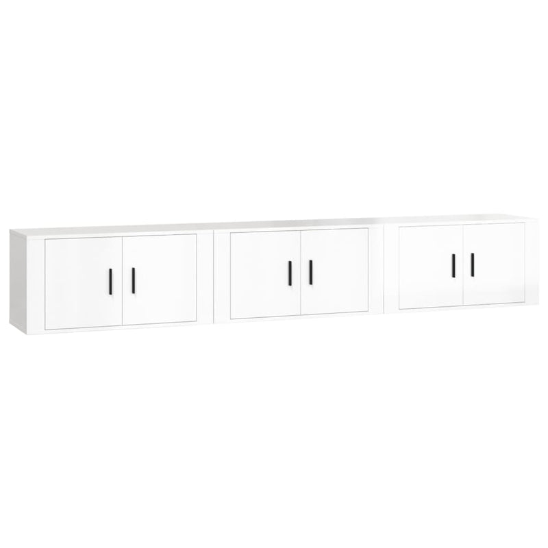 Tv-wandmeubels 3 st 80x34,5x40 cm hoogglans wit MeubelReus