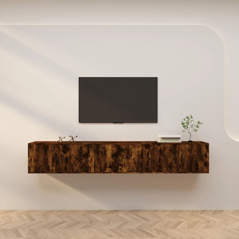 Tv-wandmeubels 3 st 80x34,5x40 cm gerookt eikenkleurig MeubelReus