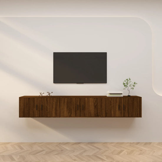 Tv-wandmeubels 3 st 80x34,5x40 cm bruin eikenkleur MeubelReus