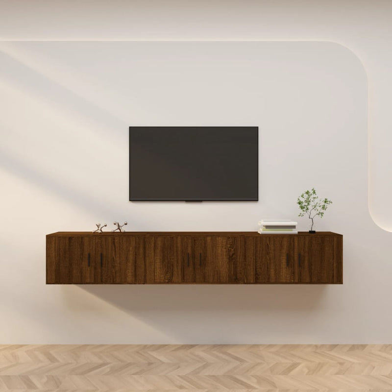 Tv-wandmeubels 3 st 80x34,5x40 cm bruin eikenkleur MeubelReus
