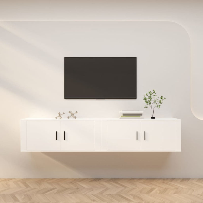 Tv-wandmeubels 2 st 100x34,5x40 cm wit MeubelReus