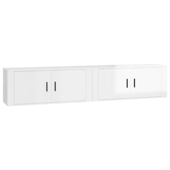 Tv-wandmeubels 2 st 100x34,5x40 cm hoogglans wit MeubelReus