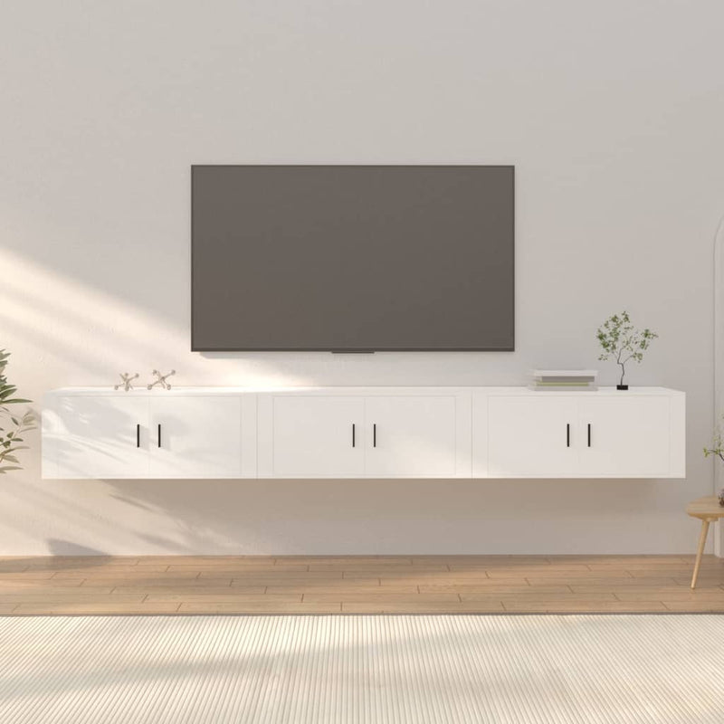 Tv-wandmeubels 3 st 100x34,5x40 cm wit MeubelReus