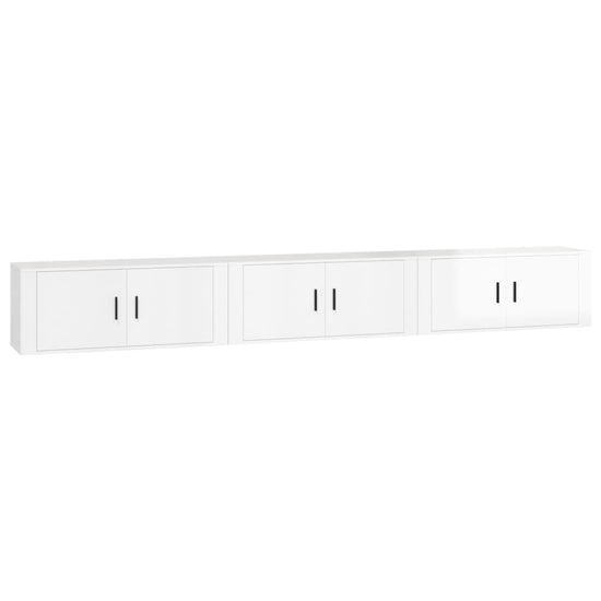 Tv-wandmeubels 3 st 100x34,5x40 cm hoogglans wit MeubelReus