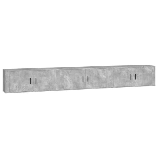 Tv-wandmeubels 3 st 100x34,5x40 cm betongrijs MeubelReus