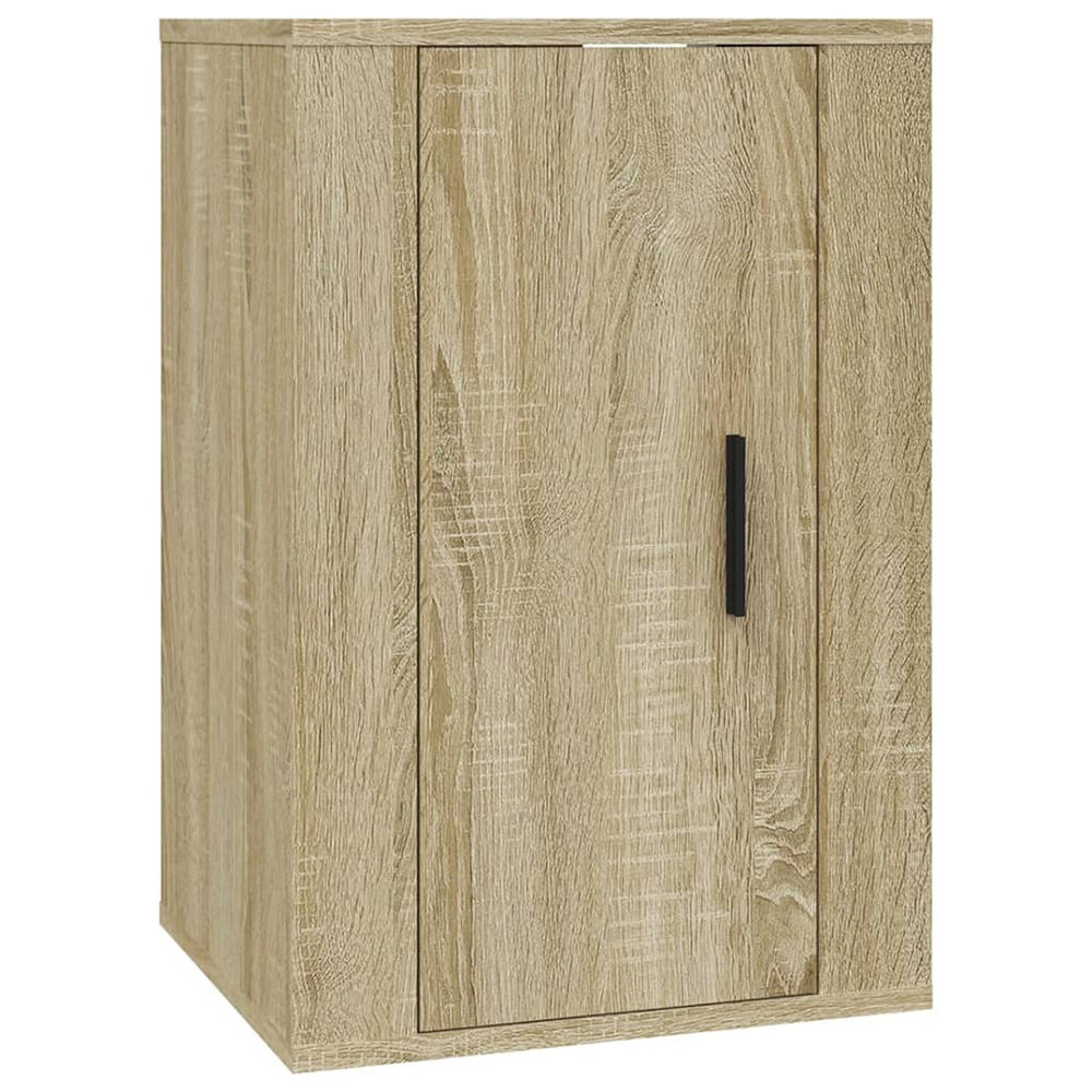 2-delige Tv-meubelset bewerkt hout sonoma eikenkleurig MeubelReus