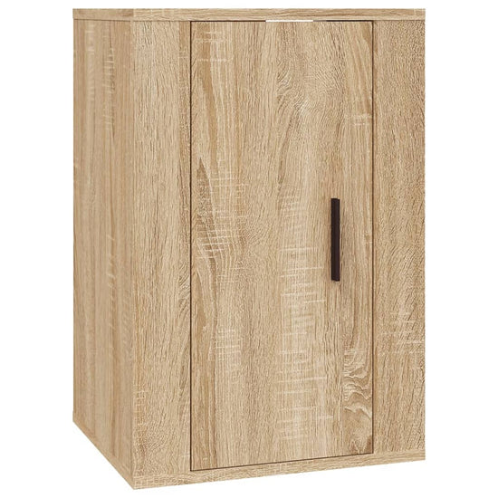 4-delige Tv-meubelset bewerkt hout sonoma eikenkleurig MeubelReus